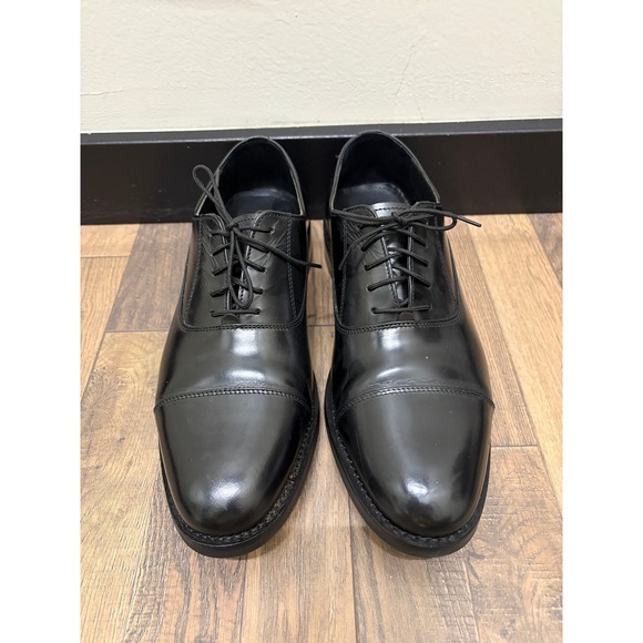 Samuel Windsor Other - Samuel Windsor Mens Black Leather Cap Toe Oxford Dress Shoes Size 11